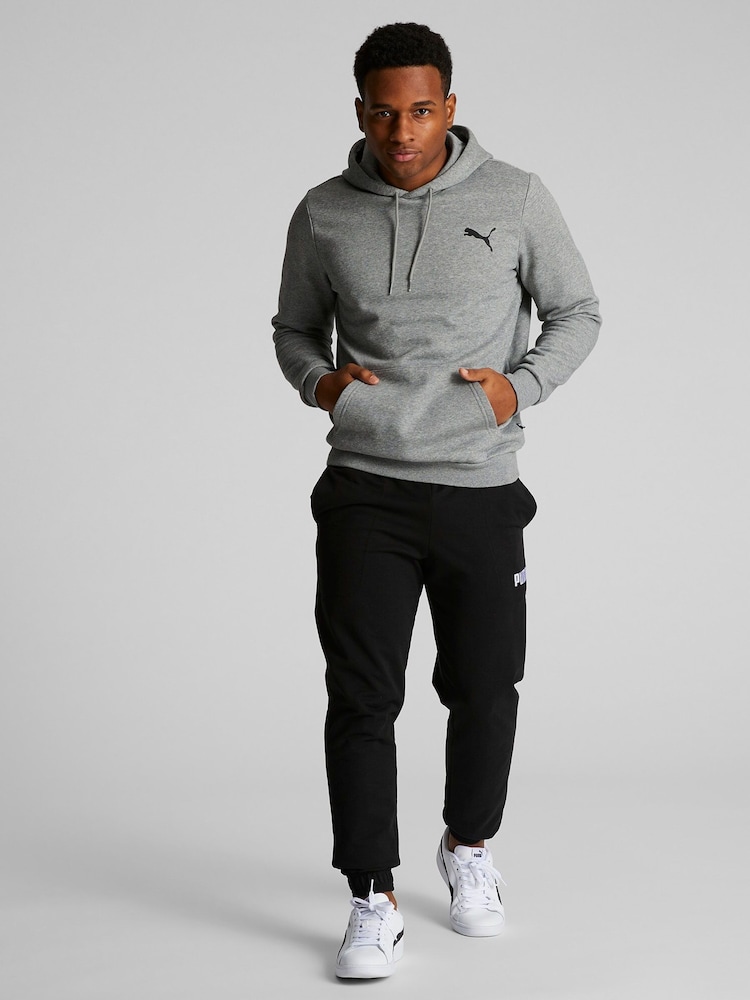 Puma Grey Mens Essentials Small Logo Hoodie - Image 1 of 8