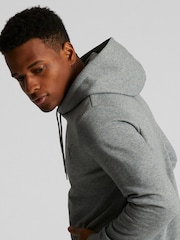 Puma Grey Mens Essentials Small Logo Hoodie - Image 6 of 8