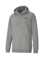 Puma Grey Mens Essentials Small Logo Hoodie - Image 7 of 8