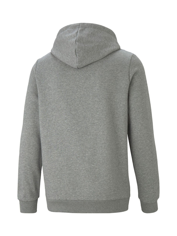 Puma Grey Mens Essentials Small Logo Hoodie - Image 8 of 8
