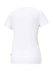 Puma White Womens Small Essentials Logo 100% Cotton T-Shirt - Image 2 of 2