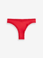 Black/Red Brazilian Knickers 3 Pack - Image 6 of 8