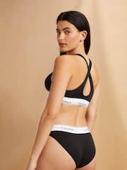 Calvin Klein Black Classic Slogan Lift Bralette - Image 2 of 4