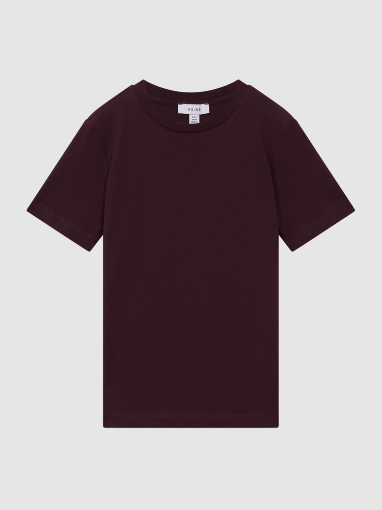 Reiss Bordeaux Bless Teen Crew Neck T-Shirt - Image 1 of 6