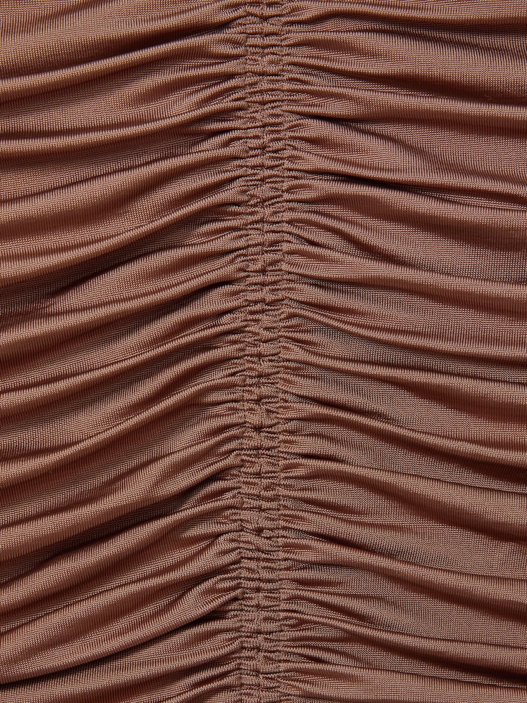 Reiss Mink Marina Ruched Strapless Tube Top - Image 5 of 5