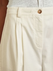 Weiß - Reiss Astrid Wide-Leg-Hose aus Baumwollmischung - Bild 3 von 6