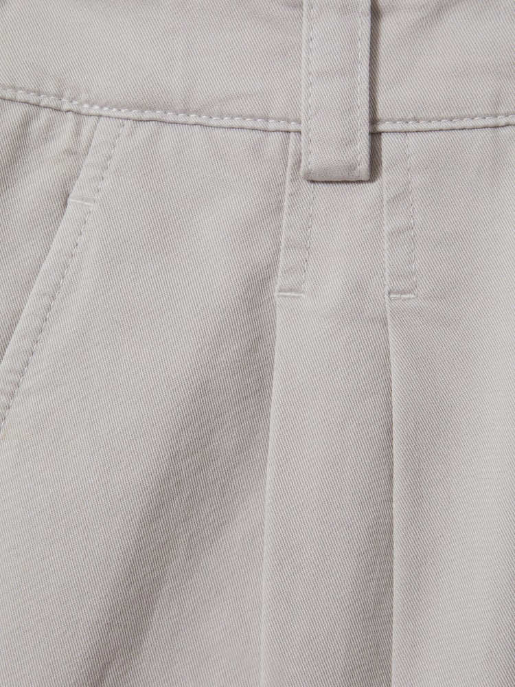 Reiss Grey Astrid Cotton Blend Wide Leg Trousers - Image 5 of 5