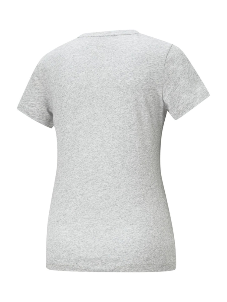 Puma Grey Womens Small Essentials Logo 100% Cotton T-Shirt - Image 2 of 2