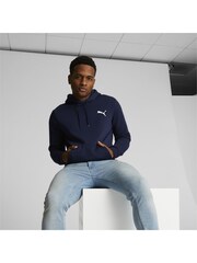 Puma Blue Mens Essentials Small Logo Hoodie - Image 1 of 5