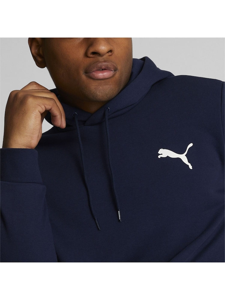 Puma Blue Mens Essentials Small Logo Hoodie - Image 5 of 5