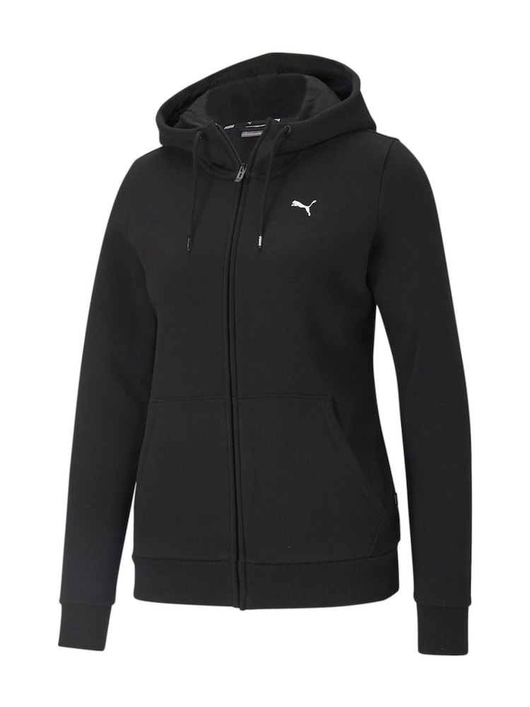 Puma Black Chrome Womens Essentials Full-Zip Hoodie - Image 1 of 1
