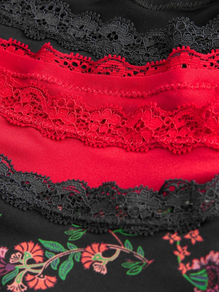 Black/Red Hipster Knickers 3 Pack - Image 10 of 10