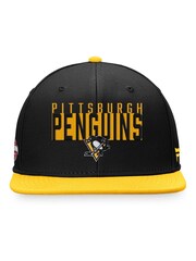 Fanatics NHL Pittsburgh Penguins Fundamental Colour Blocked Snapback Black Cap - Image 3 of 3