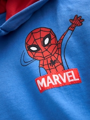 Blue/Red Spider-Man Zip Through 100% Cotton Hoodie (3mths-8yrs) - Image 3 of 4
