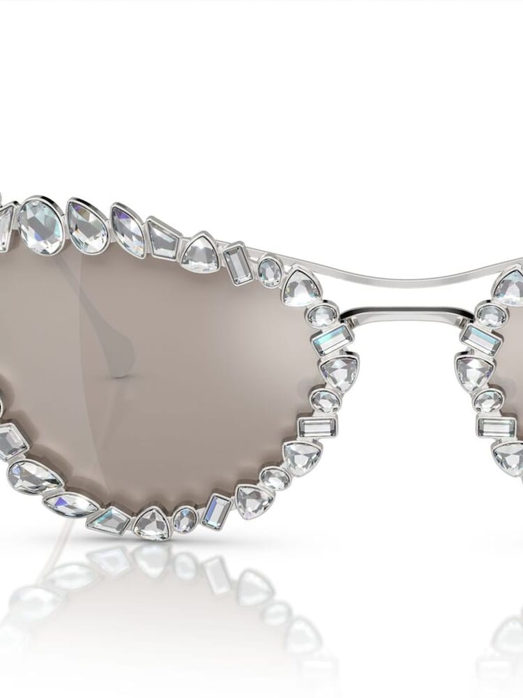 Swarovski Silver SK7011 Sunglasses - Image 1 of 8 Swarovski Silver SK7011 Sunglasses - Image 1 of 8