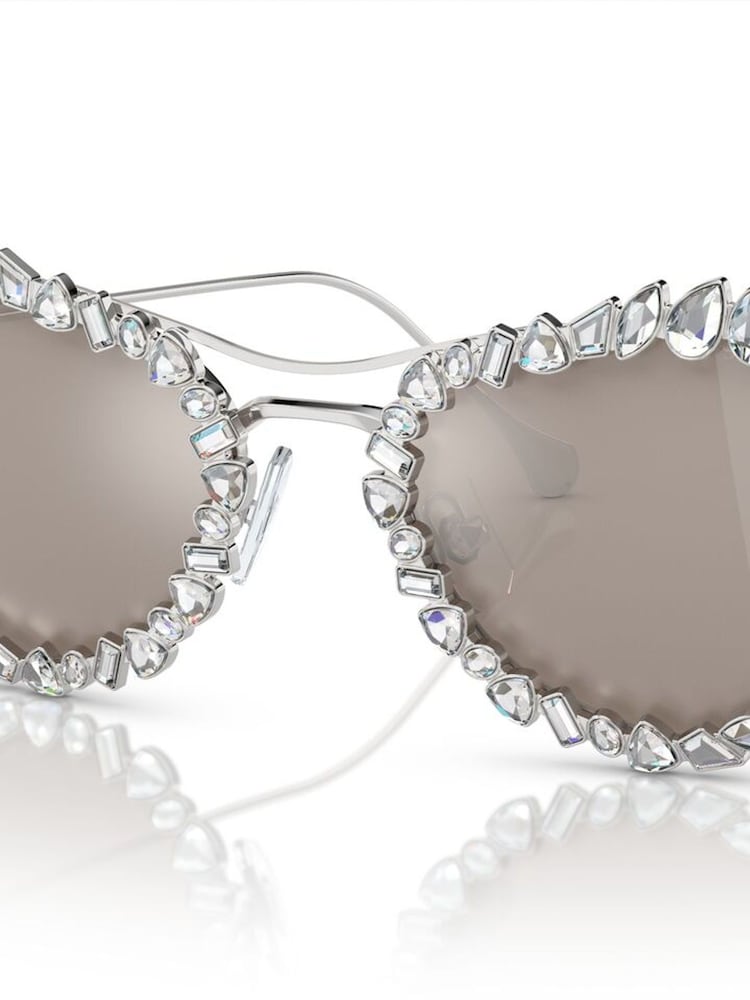 Swarovski Silver SK7011 Sunglasses - Image 2 of 8 Swarovski Silver SK7011 Sunglasses - Image 2 of 8