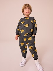 Charcoal Grey Lion King 100% Cotton Sweatshirt and Joggers Set (3mths-7yrs) - Image 1 of 11