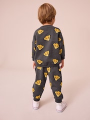 Charcoal Grey Lion King 100% Cotton Sweatshirt and Joggers Set (3mths-7yrs) - Image 2 of 11