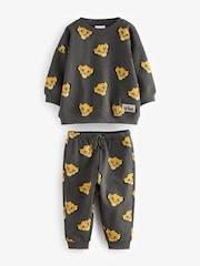 Charcoal Grey Lion King 100% Cotton Sweatshirt and Joggers Set (3mths-7yrs) - Image 5 of 11