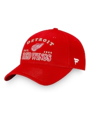 Fanatics Unisex Red 100% Cotton NHL Detroit Wings Heritage Unstructured Adjustable Cap - Image 1 of 3