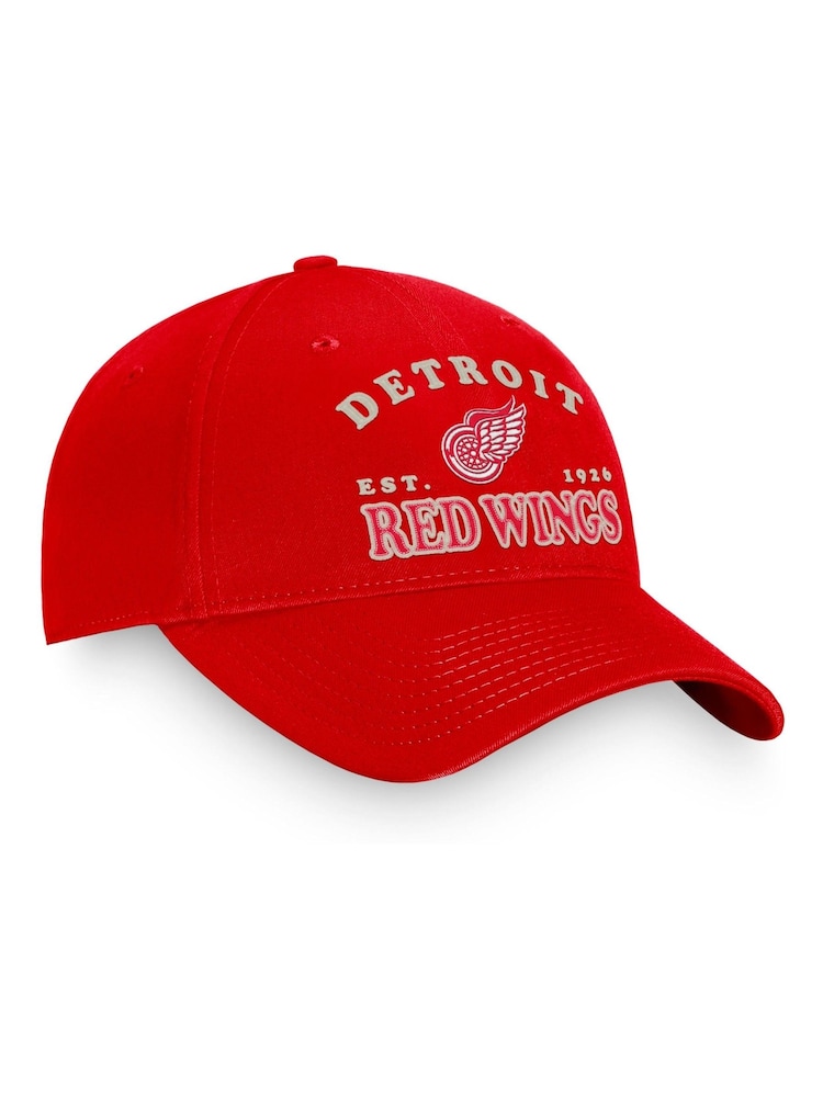 Fanatics Unisex Red 100% Cotton NHL Detroit Wings Heritage Unstructured Adjustable Cap - Image 3 of 3 Fanatics Unisex Red 100% Cotton NHL Detroit Wings Heritage Unstructured Adjustable Cap - Image 3 of 3
