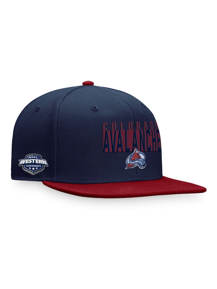 Fanatics Blue NHL Colourado Avalanche Fundamental Colour Blocked Snapback Cap - Image 1 of 3