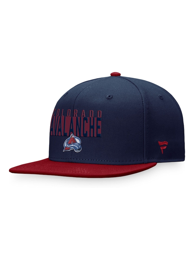 Fanatics Blue NHL Colourado Avalanche Fundamental Colour Blocked Snapback Cap - Image 2 of 3