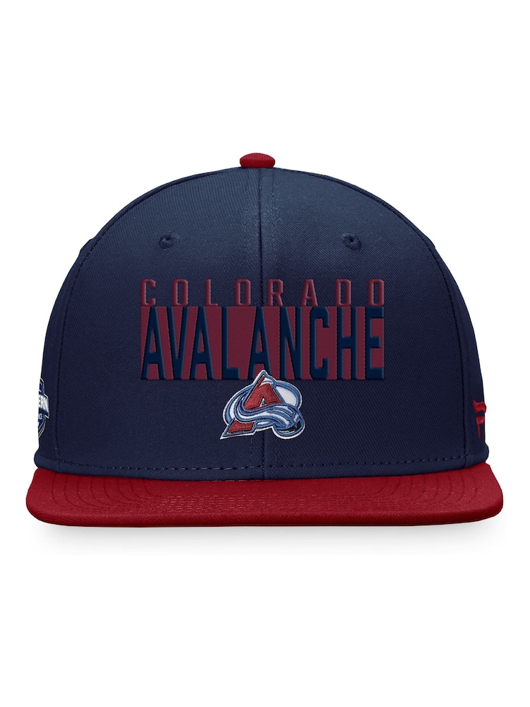 Fanatics Blue NHL Colourado Avalanche Fundamental Colour Blocked Snapback Cap - Image 3 of 3