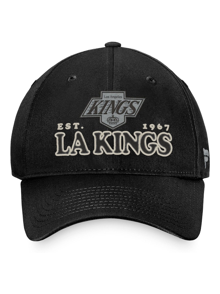 Fanatics Unisex 100% Cotton NHL Los Angeles Kings Heritage Unstructured Adjustable Black Cap - Image 2 of 3