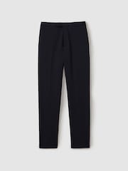 Reiss Navy Trial Jersey Suit Trousers - Image 2 of 5