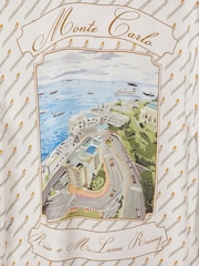 Reiss x McLaren F1 Team White Multi Monte Carlo Exclusive Cuban Collar Shirt - Image 6 of 7