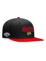 Fanatics NHL Chicago Blackhawks Fundamental Colour Blocked Snapback Balck Cap - Image 1 of 3