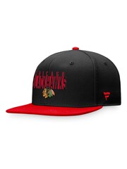 Fanatics NHL Chicago Blackhawks Fundamental Colour Blocked Snapback Balck Cap - Image 2 of 3