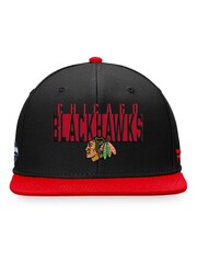 Fanatics NHL Chicago Blackhawks Fundamental Colour Blocked Snapback Balck Cap - Image 3 of 3