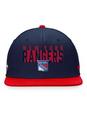 Fanatics Blue NHL New York Rangers Fundamental Colour Blocked Snapback Cap - Image 3 of 3