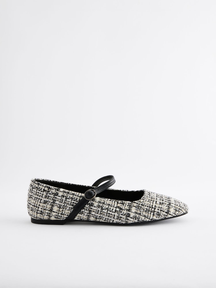 Modra bela - Forever Comfort® Square Toe Mary Jane čevlji - Slika 2 iz 5 Modra bela - Forever Comfort® Square Toe Mary Jane čevlji - Slika 2 iz 5