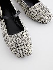 Blue & White Extra Wide Fit Forever Comfort® Square Toe Mary Jane Shoes - Image 3 of 5