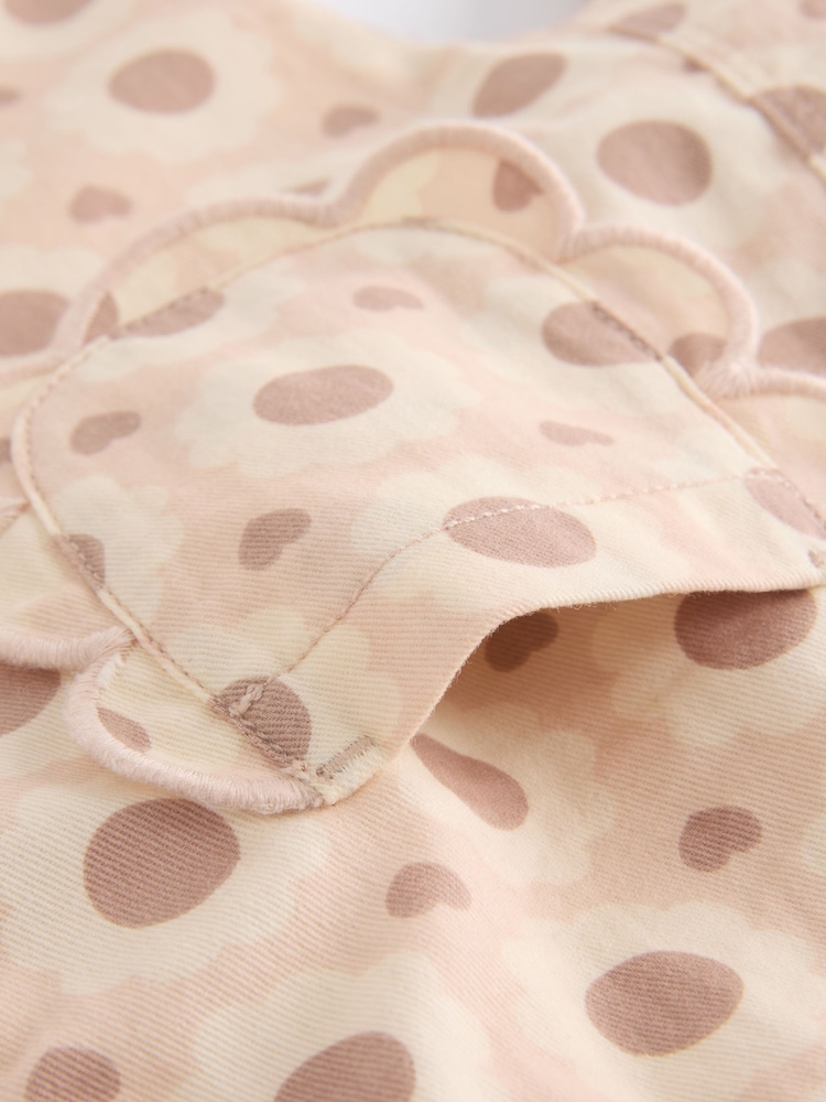 Bronz Maro/Cream Floral  - Set Bebeluși body și salopetă (0ms-2yrs) - Image 10 of 11
