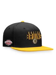 Fanatics NHL Boston Bruins Fundamental Colour Blocked Snapback Black Cap - Image 1 of 3
