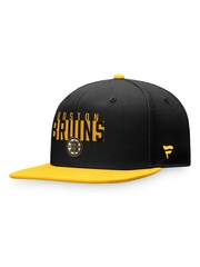 Fanatics NHL Boston Bruins Fundamental Colour Blocked Snapback Black Cap - Image 2 of 3