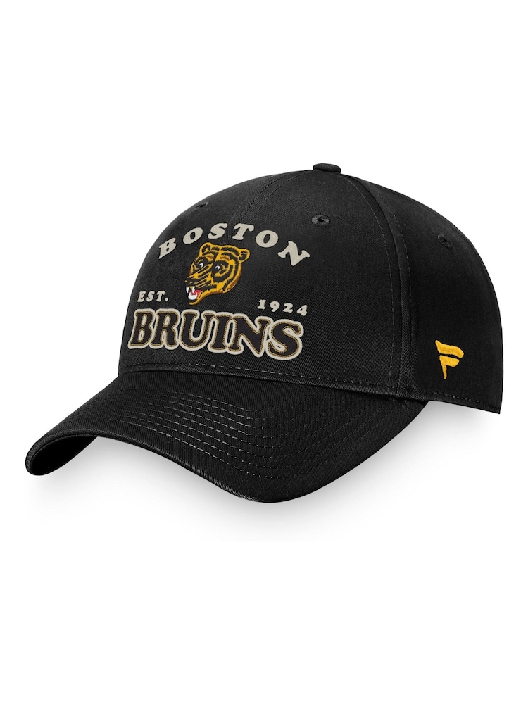Fanatics Unisex 100% Cotton NHL Boston Bruins Heritage Unstructured Adjustable Black Cap - Image 1 of 3