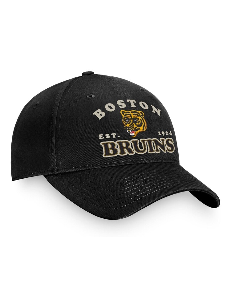 Fanatics Unisex 100% Cotton NHL Boston Bruins Heritage Unstructured Adjustable Black Cap - Image 2 of 3