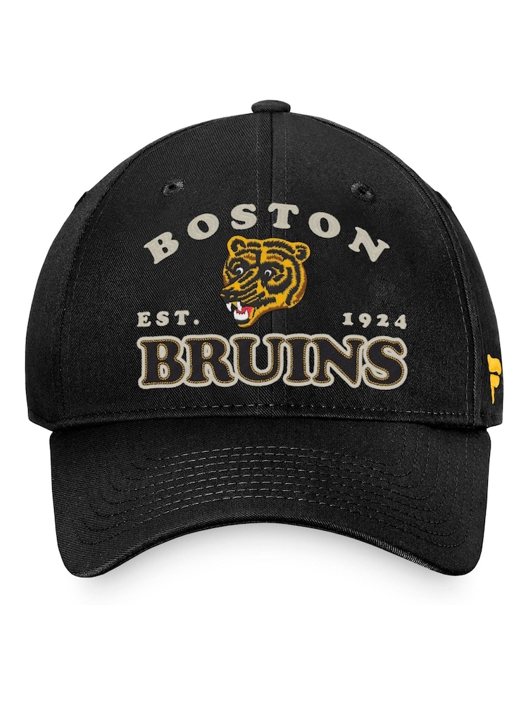 Fanatics Unisex 100% Cotton NHL Boston Bruins Heritage Unstructured Adjustable Black Cap - Image 3 of 3 Fanatics Unisex 100% Cotton NHL Boston Bruins Heritage Unstructured Adjustable Black Cap - Image 3 of 3