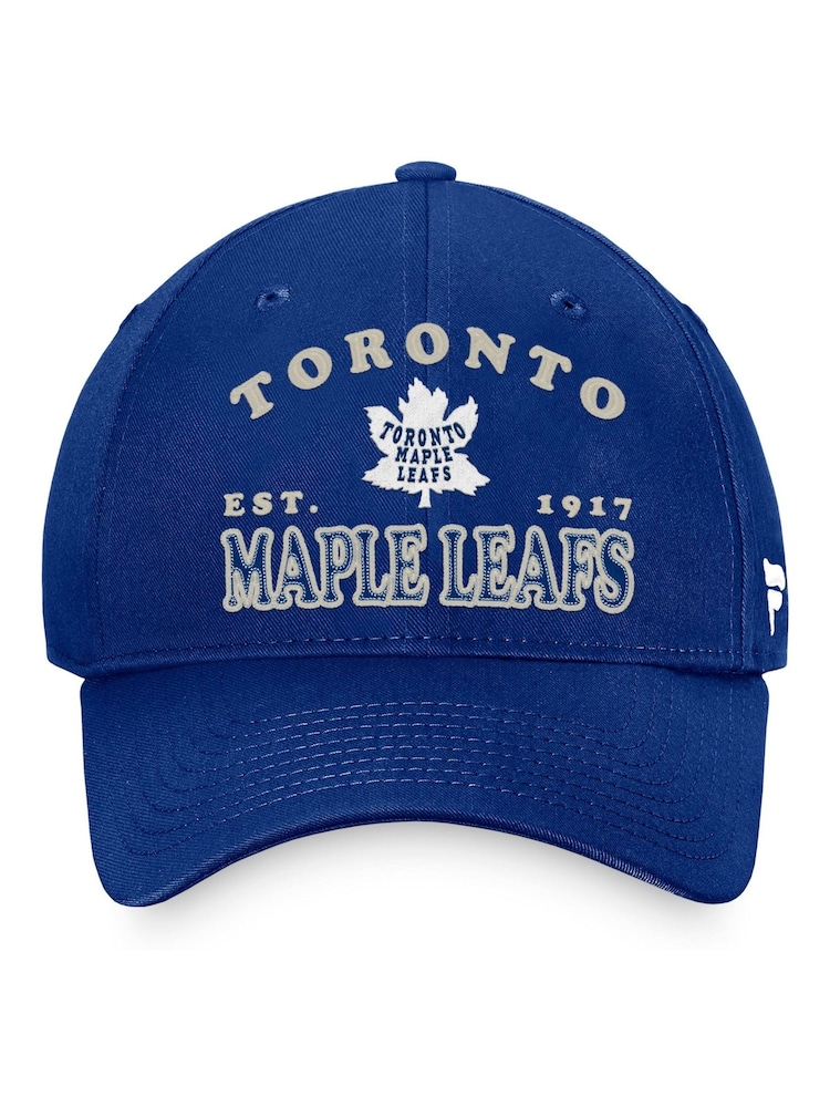 Fanatics Unisex Blue 100% Cotton NHL Toronto Maple Leafs Heritage Unstructured Adjustable Cap - Image 2 of 3 Fanatics Unisex Blue 100% Cotton NHL Toronto Maple Leafs Heritage Unstructured Adjustable Cap - Image 2 of 3