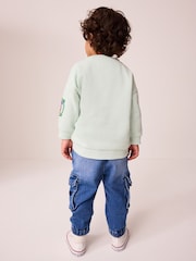 Blue Skiing Mickey Mouse Crew Neck Sweatshirt (3mths-8yrs) - Image 3 of 8