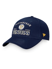 Fanatics Unisex Blue 100% Cotton NHL Pittsburgh Penguins Heritage Unstructured Adjustable Cap - Image 1 of 3