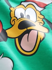 Green Christmas Mickey Mouse Crew Neck Sweatshirt (3mths-8yrs) - Image 8 of 8