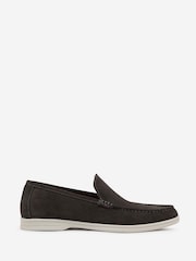 Oliver Sweeney Grey Suede Moccasin Loafers - Image 1 of 5