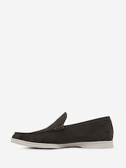 Oliver Sweeney Grey Suede Moccasin Loafers - Image 2 of 5