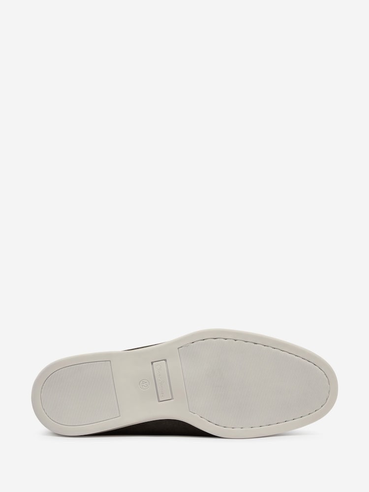 Oliver Sweeney Grey Suede Moccasin Loafers - Image 5 of 5
